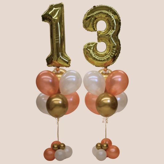 Large Number Balloon Bouquets (QTY 2)