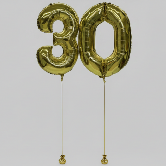 Large Foil Numbers (QTY 2)