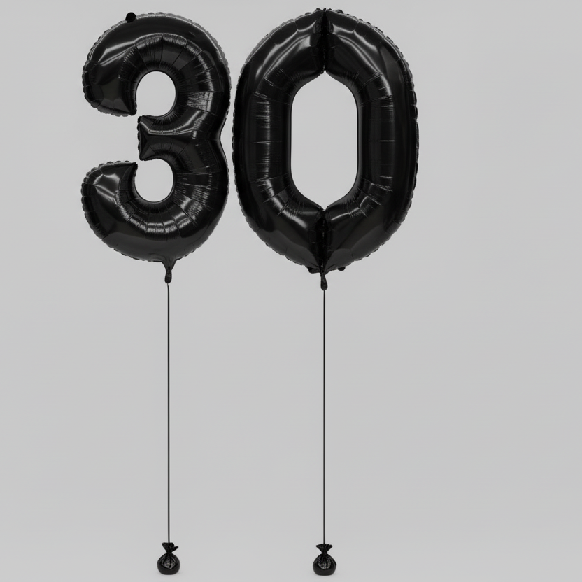 Large Foil Numbers (QTY 2)