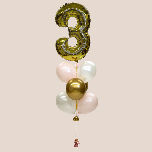 Large Foil Number Balloon Bouquet