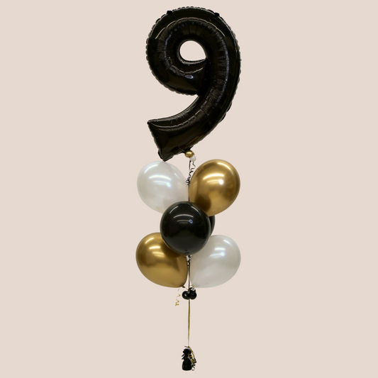 Large Foil Number Balloon Bouquet