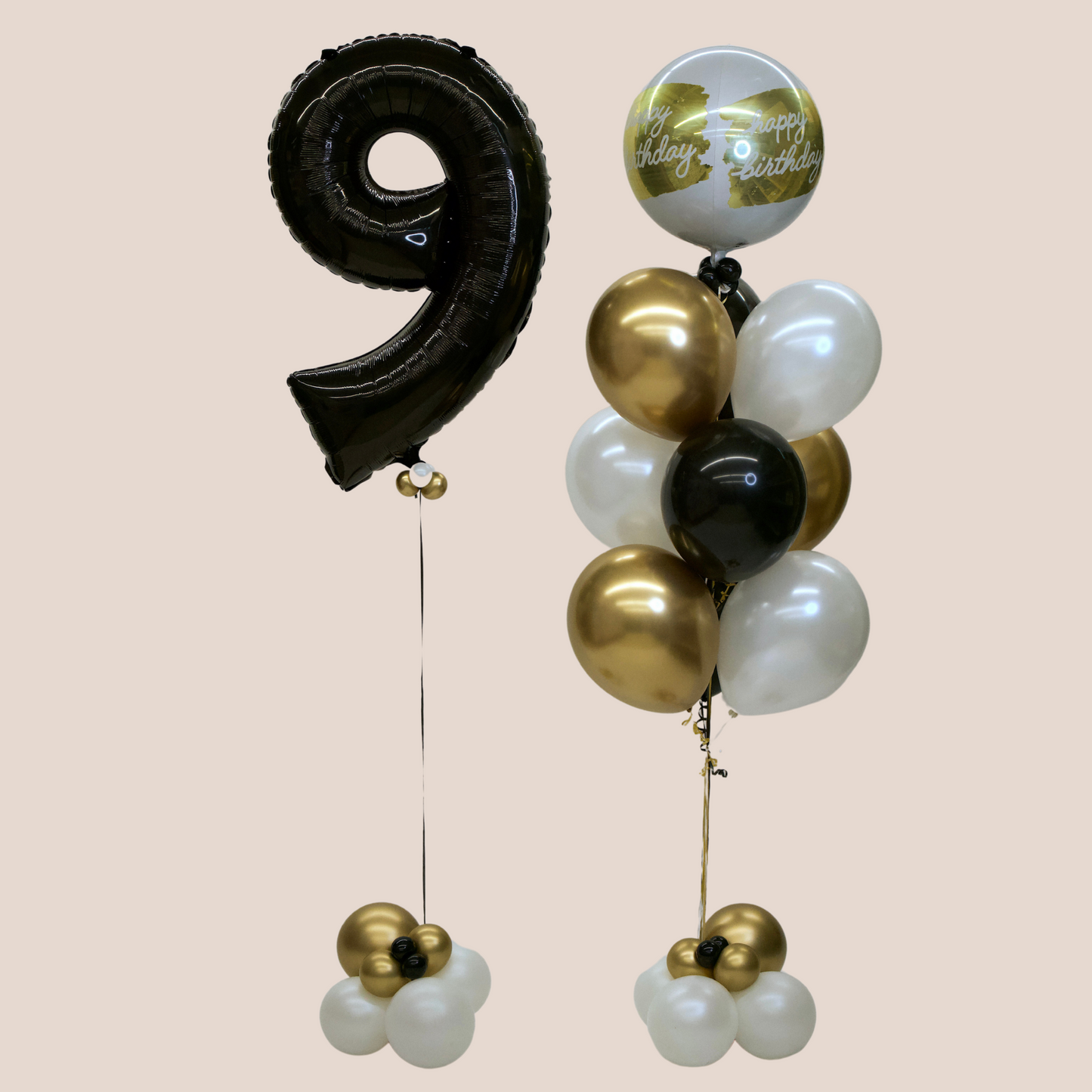 Large Number Balloon + Balloon Bouquet