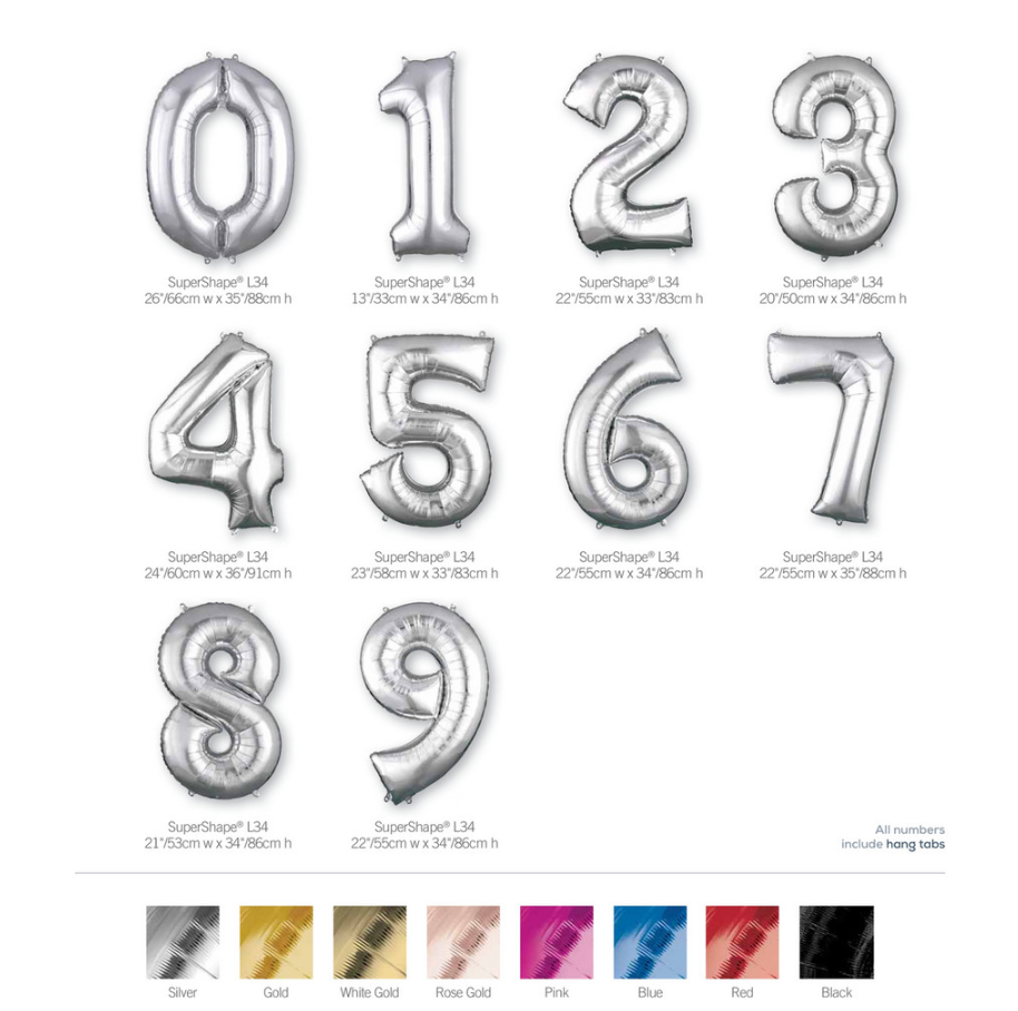 Personalized Number Balloon Bouquet