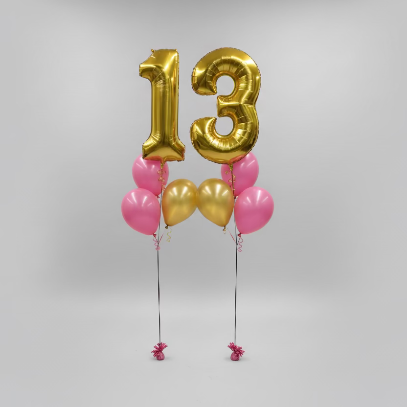 Large Foil Numbers Bouquet