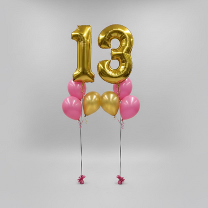 Large Foil Numbers Bouquet