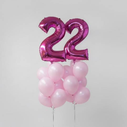 Large Foil Number Bouquet